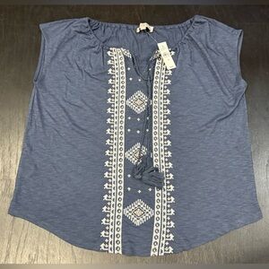 New Ann Taylor Loft Blue Top XS